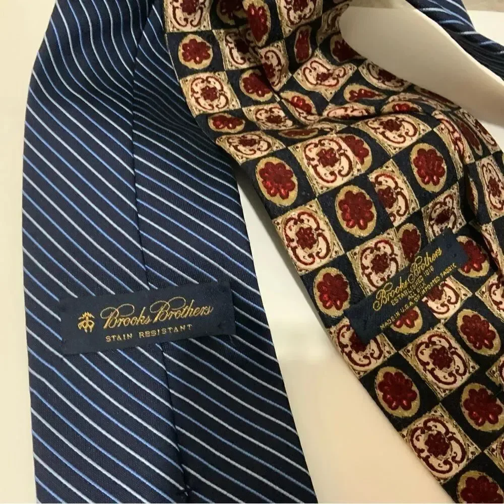 Brooks brothers neck tie 2 PCs set